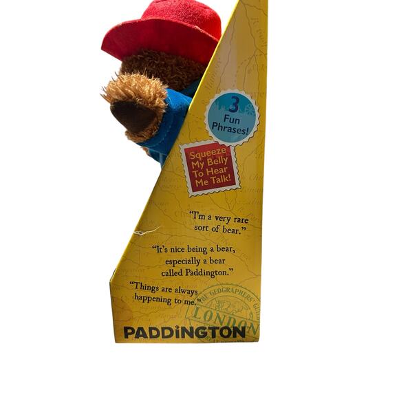 NEW 2017 Paddington Bear Talking Collectible 11" Toy - Picture 3 of 5